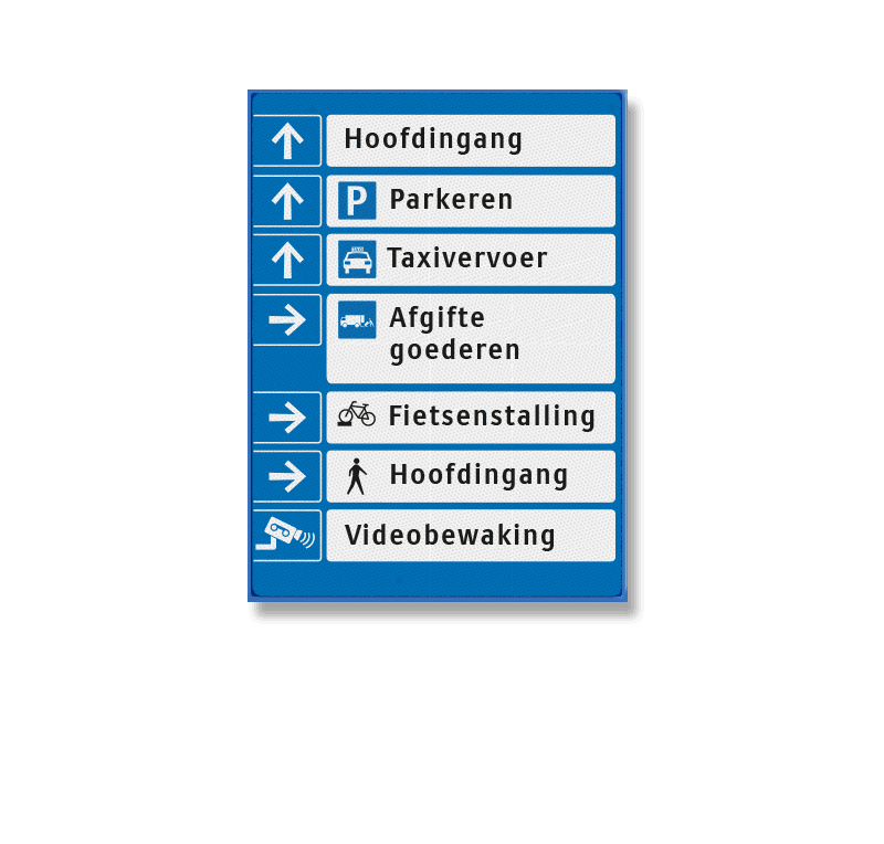 Bewegwijzering 1180x1600 Hoogstraat - Route