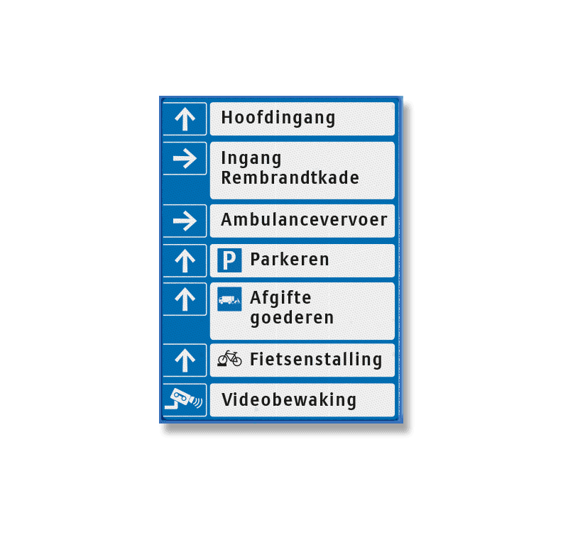 Bewegwijzering 1180x1600 Hoogstraat - Route