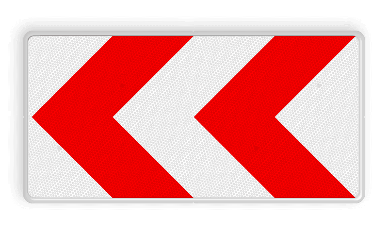 Verkeersbord RVV BB11l