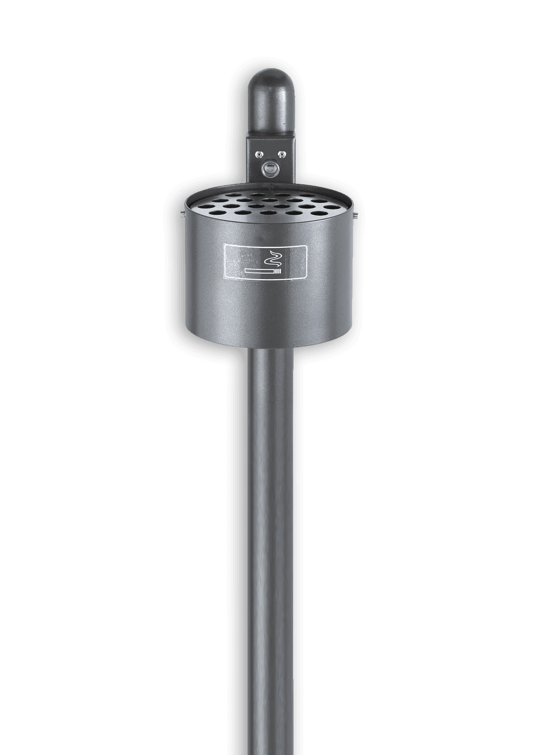 Asbak - 4L - Ø 200 mm - Regenkap - Muur of Paal