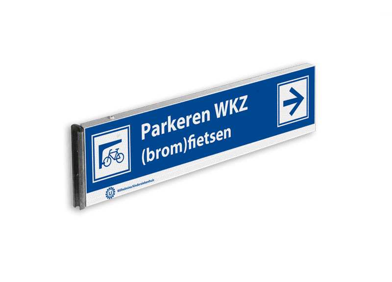 Verwijsbord kokerprofiel reflecterend klasse 3 / UMC