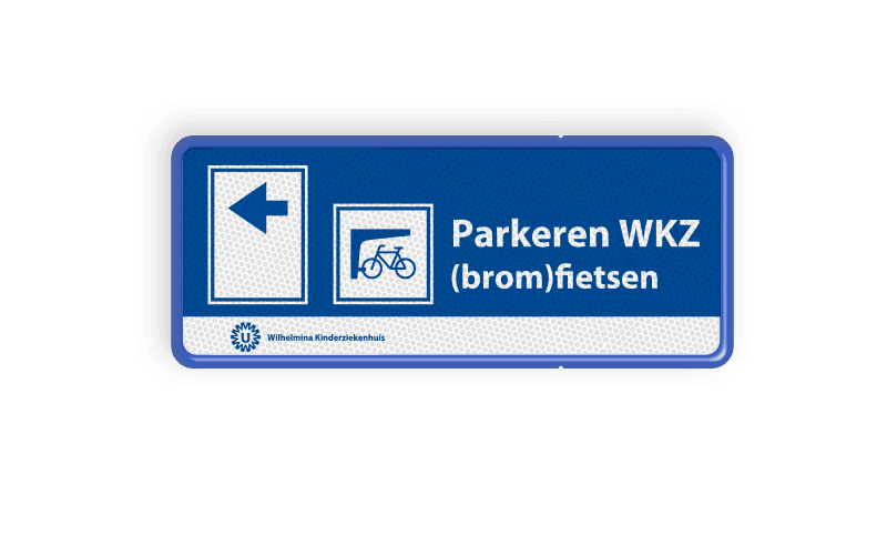 Bewegwijzering 5:2  UMC - fietsparkeren - routebord
