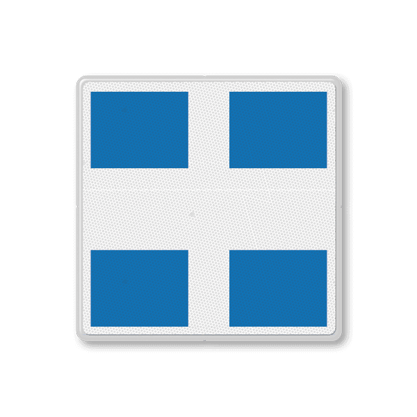 Scheepvaartbord BPR E.10a t/m E.10f - Aanduiding nevenvaarwater(s) en hoofdvaarwater(s)
