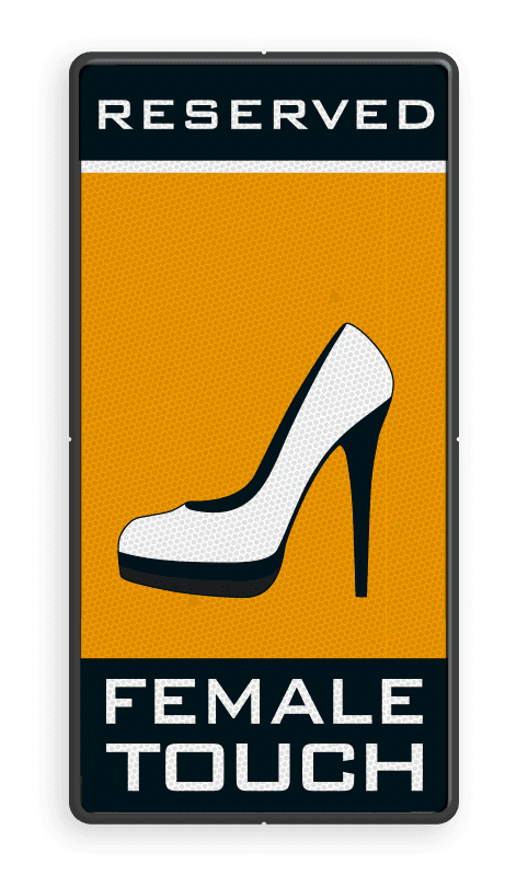 Parkeerbord Female Touch - Postillion