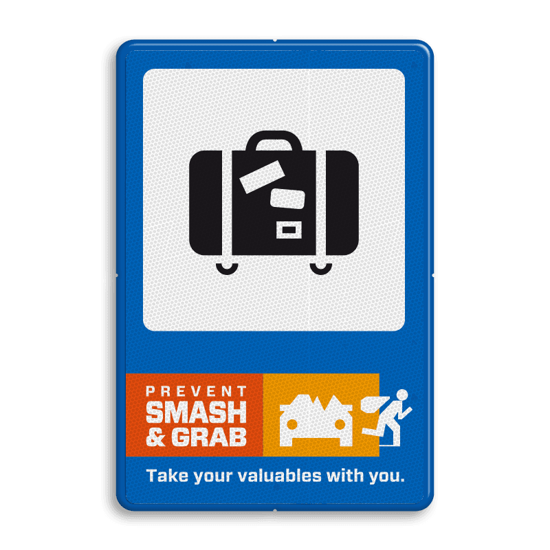 Campagnebord reflecterend - SMASH & GRAB - 005 Koffer - icon