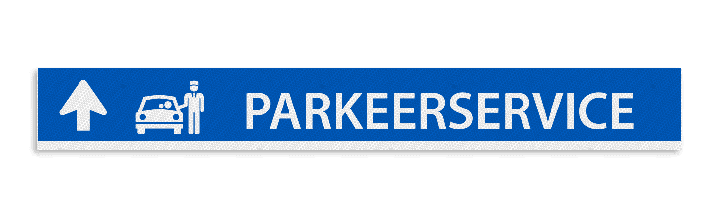 Informatiepaneel PARKEERSERVICE 1600x200x20mm