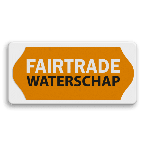 Fairtrade informatiebord - FAIRTRADE WATERSCHAP - 400x200mm