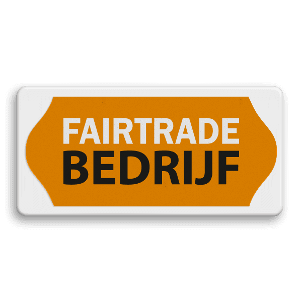 Fairtrade informatiebord - FAIRTRADE BEDRIJF - 400x200mm