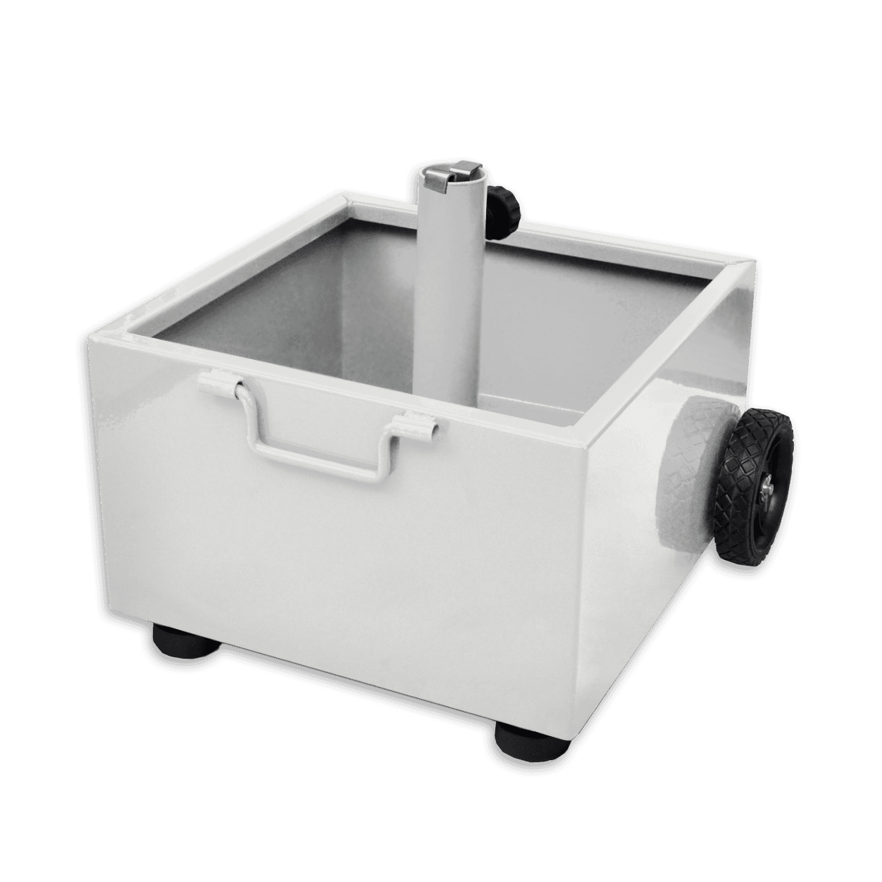 Verrijdbare bordenstandaard CUBE 450x450x260mm - wit RAL9016