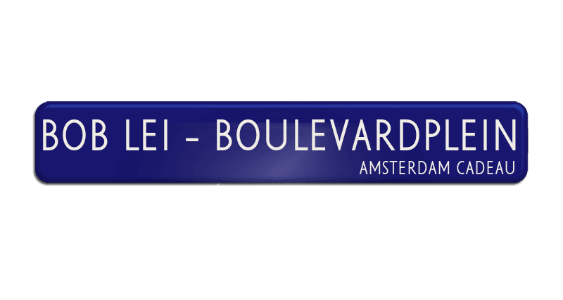 Straatnaambord ALU-DOR 1200x200x28mm - 1r - type Amsterdam