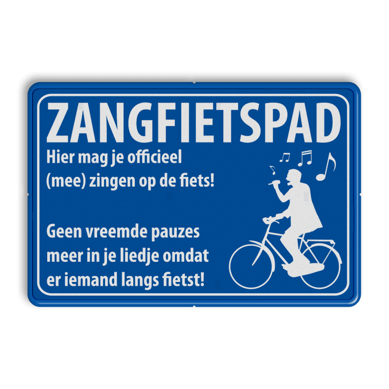 Informatiebord zangfietspad - ontwerp Mapije Herik