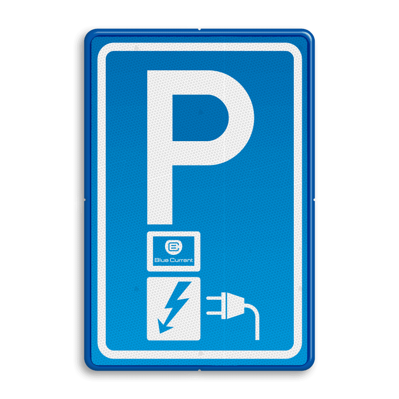 Verkeersbord RVV E08o - oplaadpunt - Blue Current