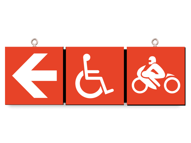 Plafondbord Q-Park - AUTOVERKEER