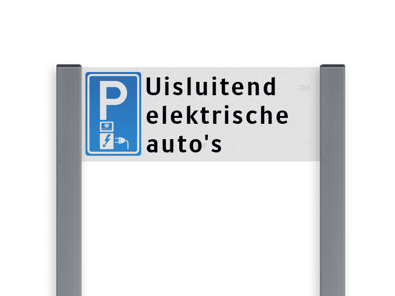Parkeerplaatsbord unit, Parkeren met eigen tekst