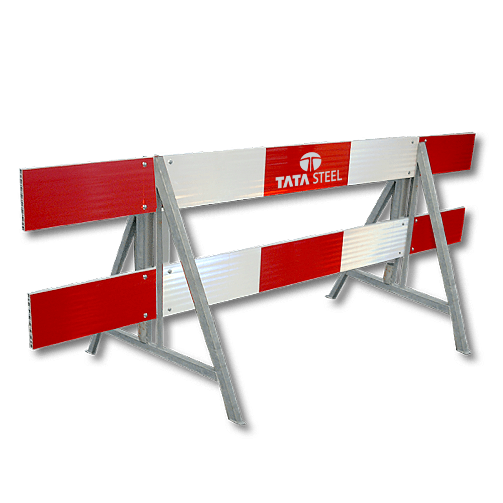 Afzethek C-profiel aluminium ENKELZIJDIG klasse 3 rood/wit + A-standaards - TATA Steel