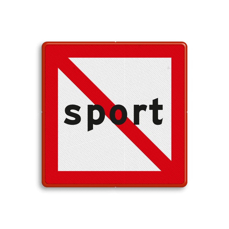 Scheepvaartbord BPR A.13 - Verboden voor kleine schepen