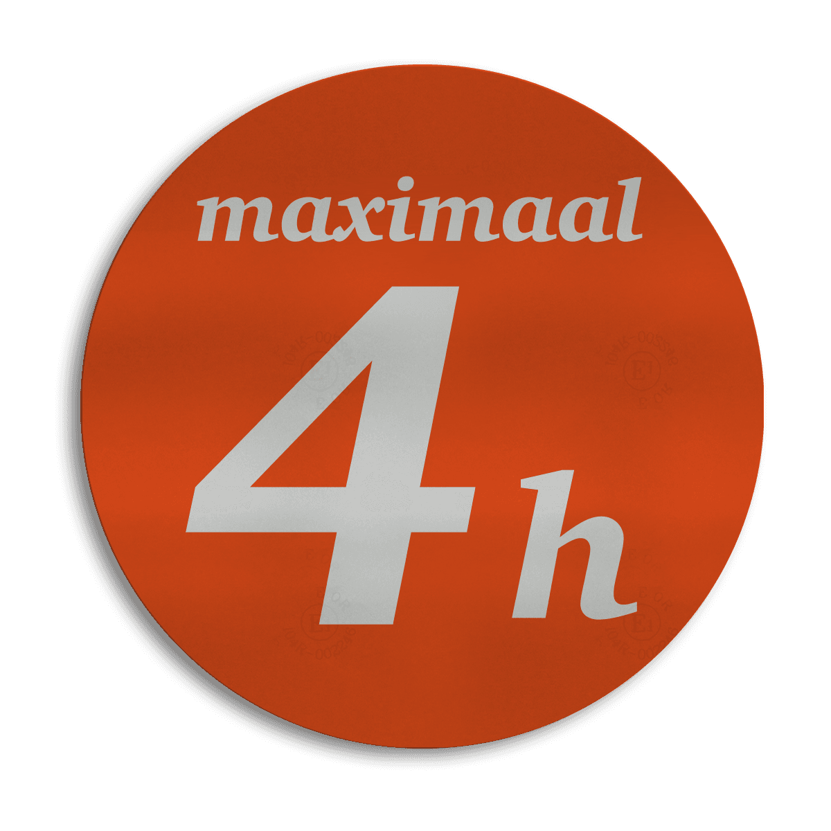 Sticker reflecterend / klasse 1 Ø290mm op maat