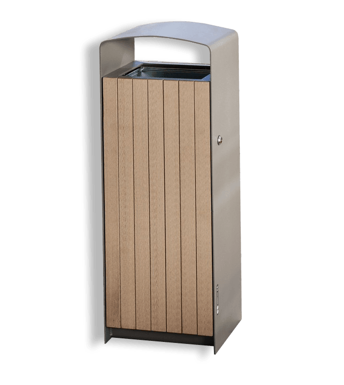 Afvalbak buiten mmcite type Prax - 45 liter