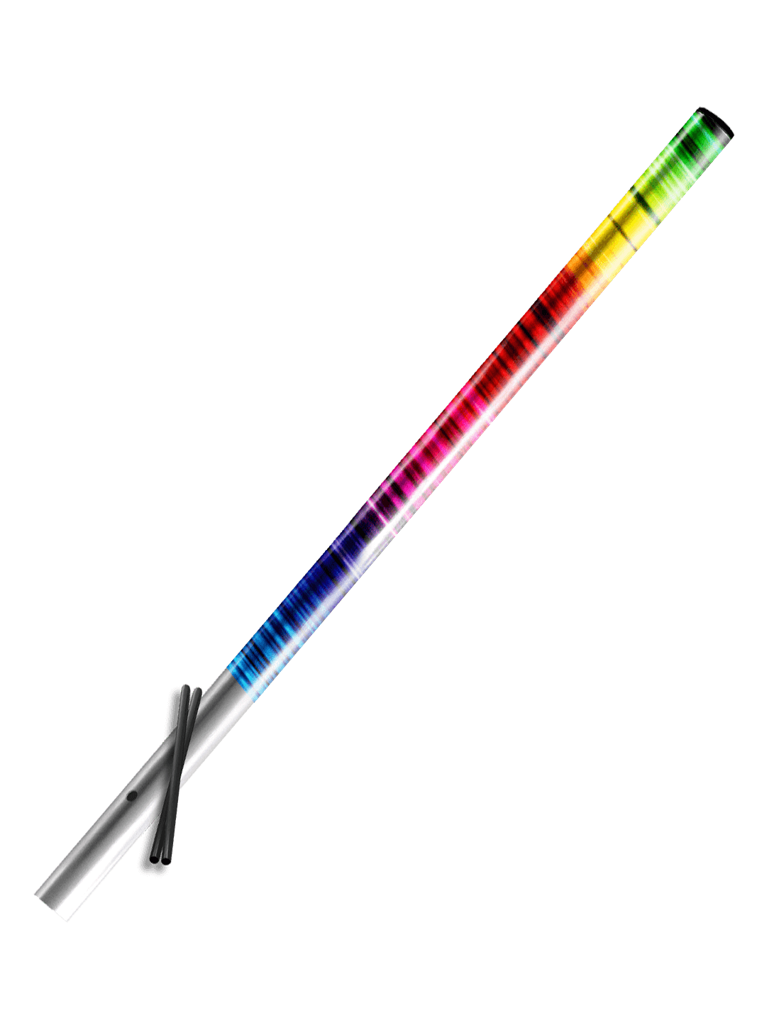 Aluminium buispaal 3000 mm beplakt met reflecterende folie