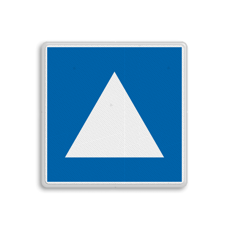 Scheepvaartbord BPR E.5.4 - Ligplaatsen voor niet-kegelvoerende duwvaart