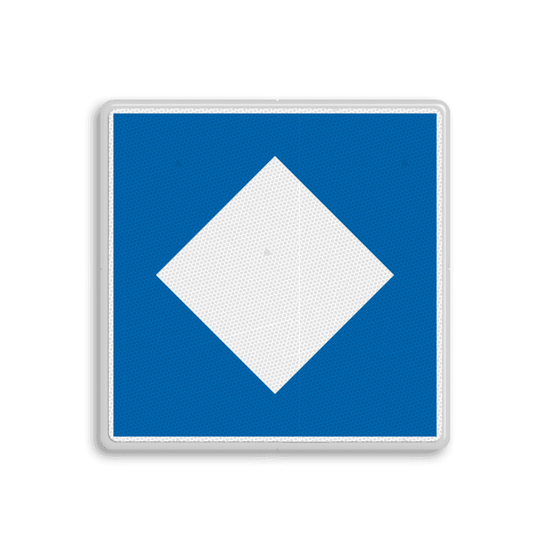 Scheepvaartbord BPR E.5.12 - Ligplaatsen voor niet-kegelschepen