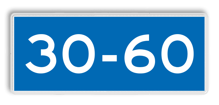 Scheepvaartbord BPR E.5.2 - Toestemming ligplaats te nemen binnen de aangegeven meters
