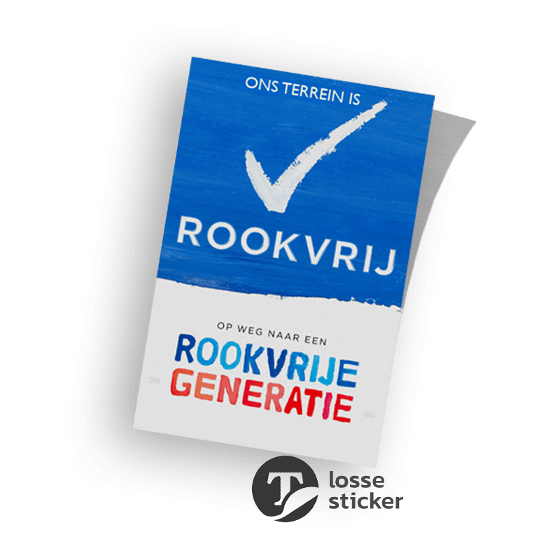 Sticker Rookvrije Generatie reflecterend TERREIN/GEBOUW ROOKVRIJ