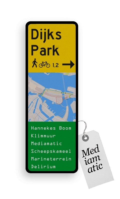 Plattegrondbord ALU 300x900x25mm - Mediamatic