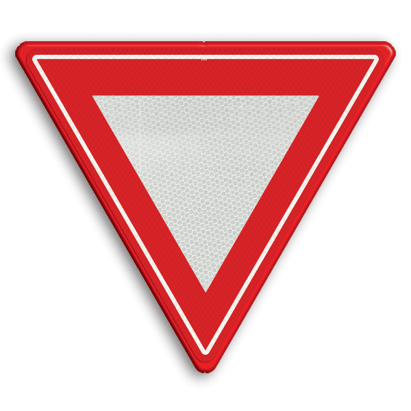 Verkeersbord RVV B06 - Voorrangskruising - verleen voorrang