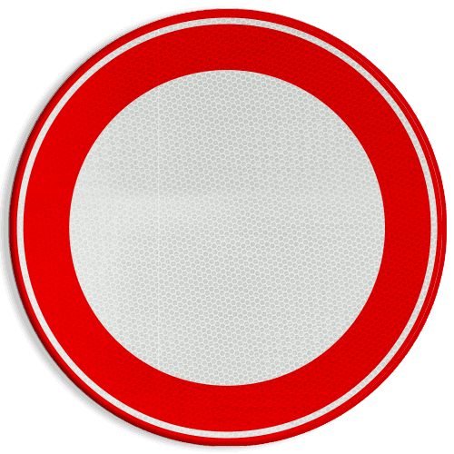 Verkeersbord RVV C01 - Gesloten voor alle verkeer