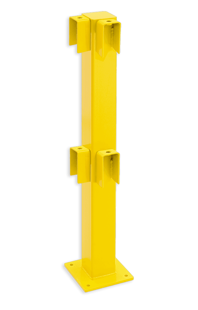 Poteau d’angle 90° de 1000 mm pour barrière - Black Bull