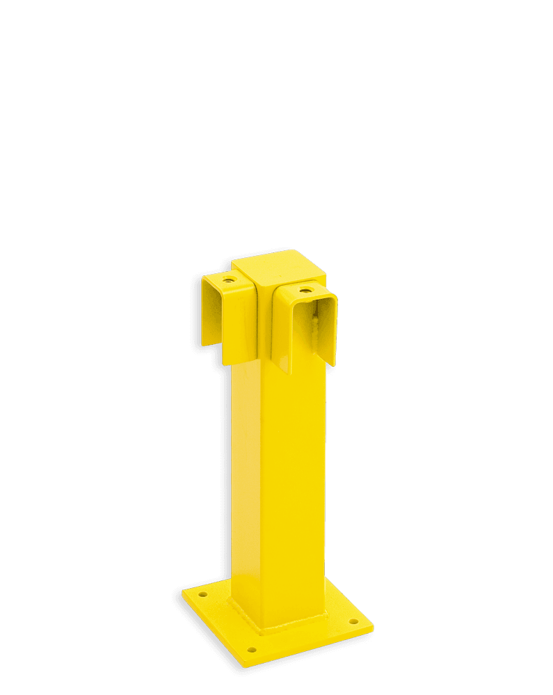 Poteau d’angle 90° de 500 mm pour barrière industrielle - Black Bull
