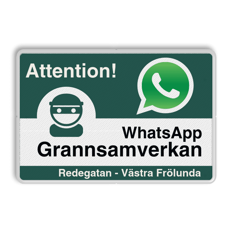 WhatsApp - Sweden - Attention! Grannsamverkan - L209wa-g