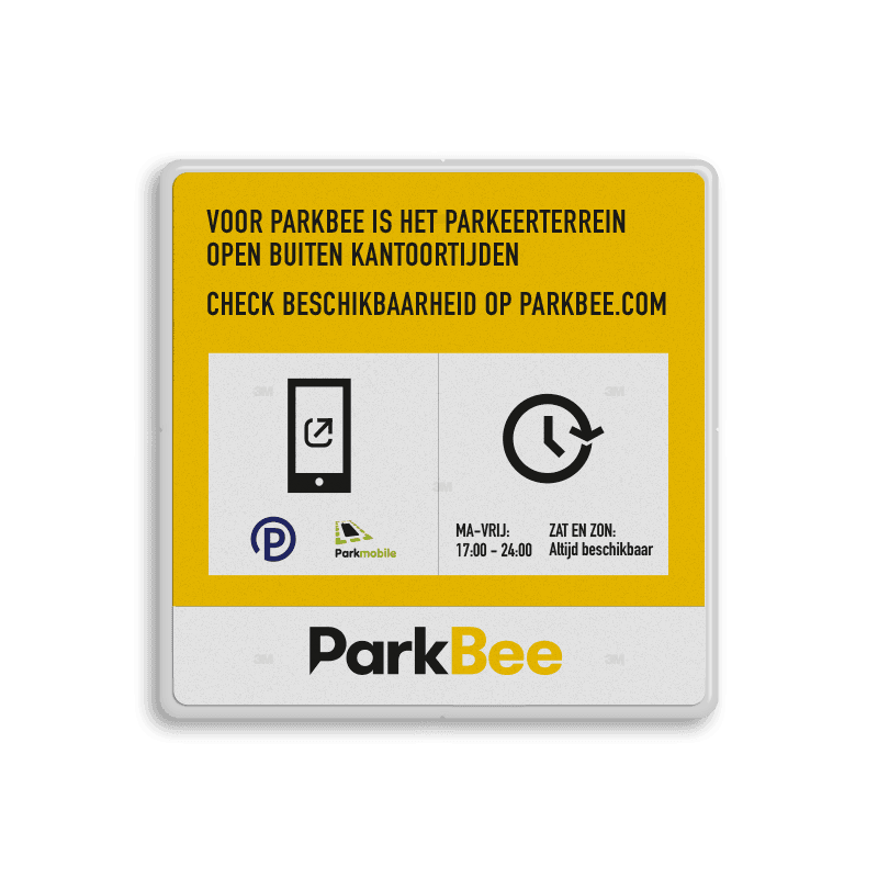 Informatiebord PARKEREN - Entree - ParkBee