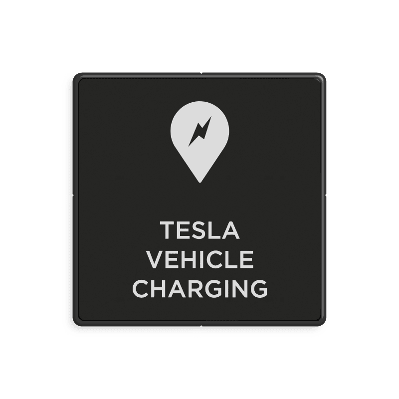 Informatiebord 500x500x28mm Bataviastad-picto Tesla parking only