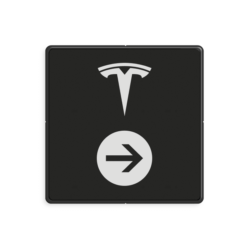 Informatiebord 500x500x28mm Bataviastad-picto Tesla route