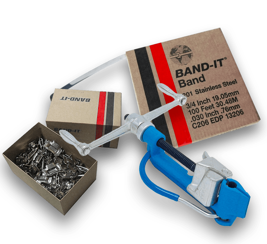 Spanapparaat Band-It met RVS band en buckles - compleet