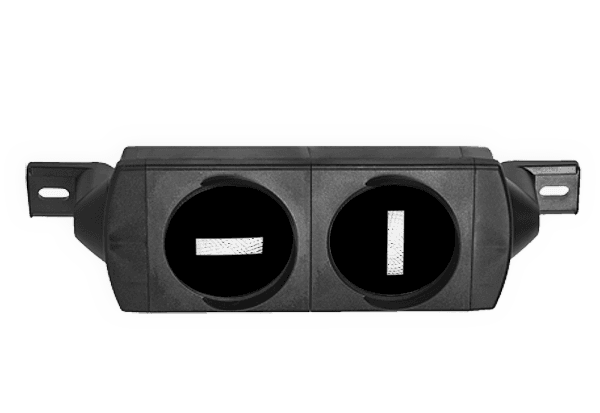 Tramlicht LED 2xØ100mm 230V