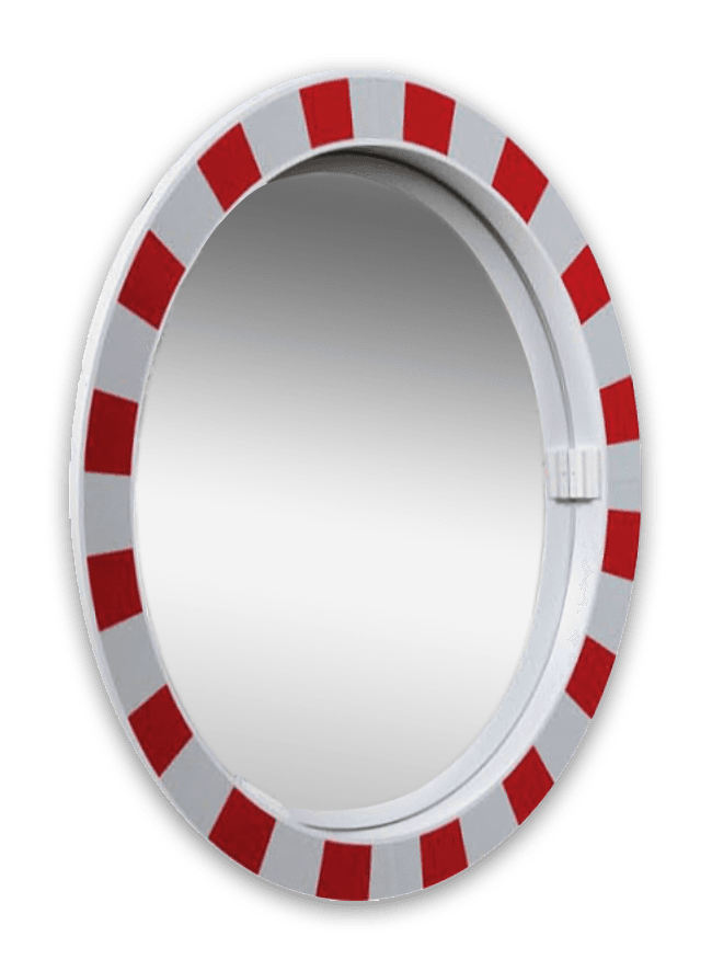 Miroir de circulation avec verre de sécurité rond Ø600mm