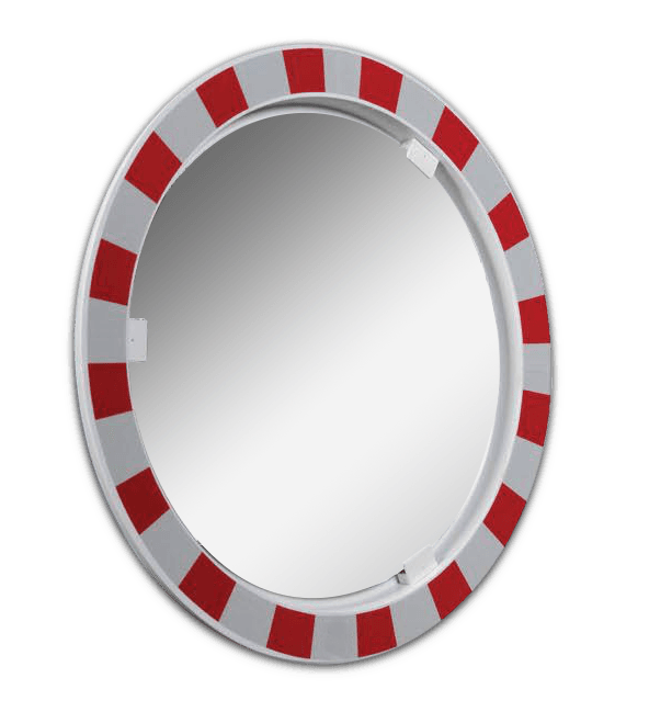 Verkehrsspiegel TS_Hydro Ø100cm aus Edelstahl - Eisfrei und Beschlagfrei