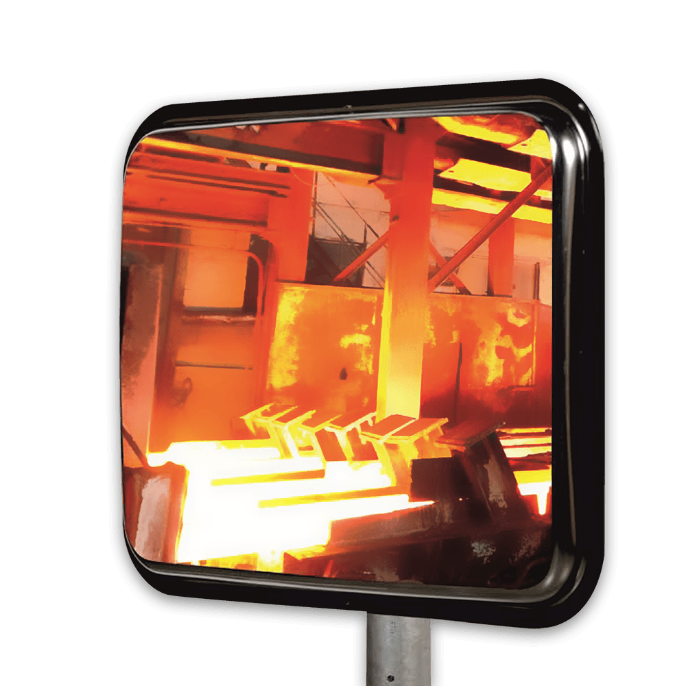 Miroir industriel résistant à la chaleur 800x600mm