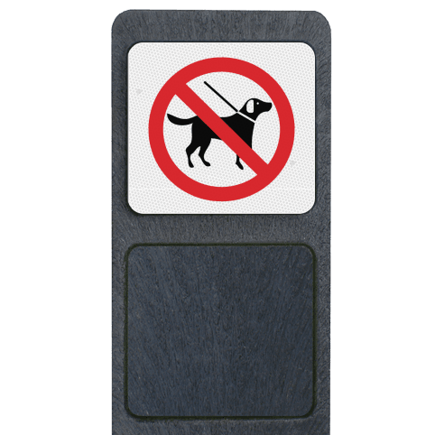 Piquet en plastique recyclé – Chiens interdits