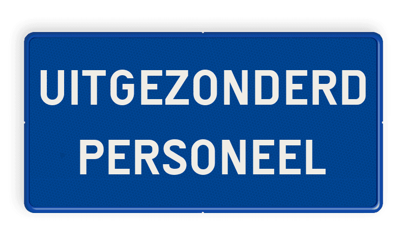 Informatiebord 2:1 - met eigen tekst
