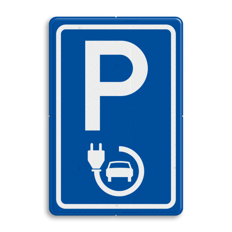 Verkeersbord elektrische auto - ontwerp België