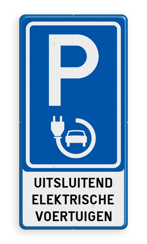Verkeersbord België - Parkeren elektrisch opladen