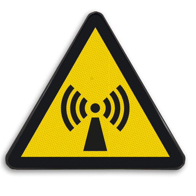 Autocollant ou panneau - W005 - Radiations non ionisantes