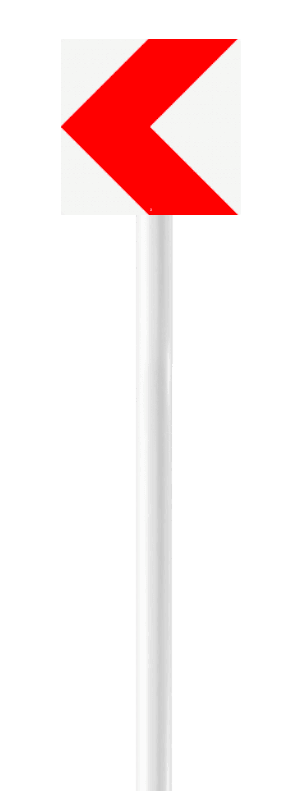 BB14 - Bochtschild inclusief buispaal wit
