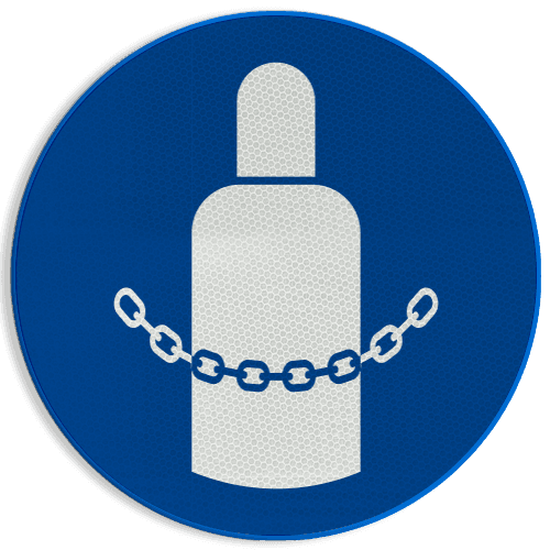 Autocollant ou panneau - M046 - Sécuriser les bouteilles de gaz