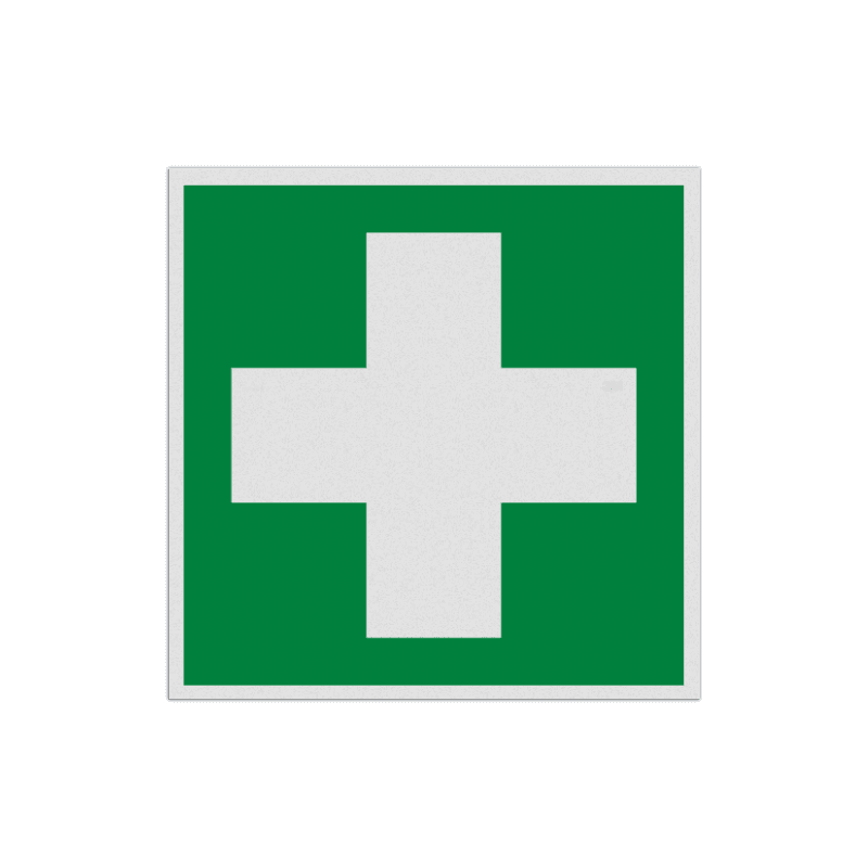 Autocollant ou panneau - E003 - Matériel de premier secours
