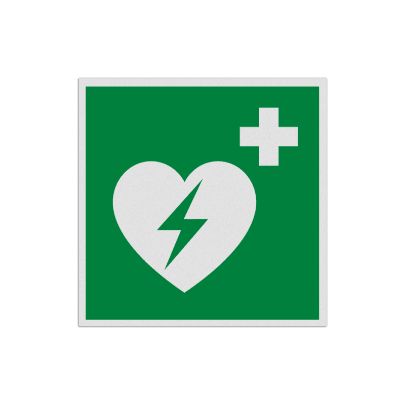 Veiligheidspictogram E010 - AED - reflecterend